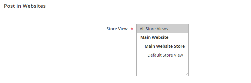 post website_Magento