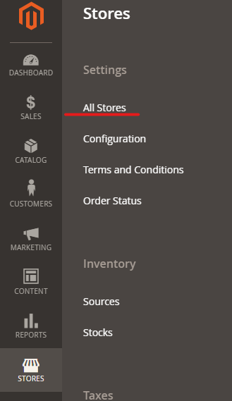 menú principal_Magento