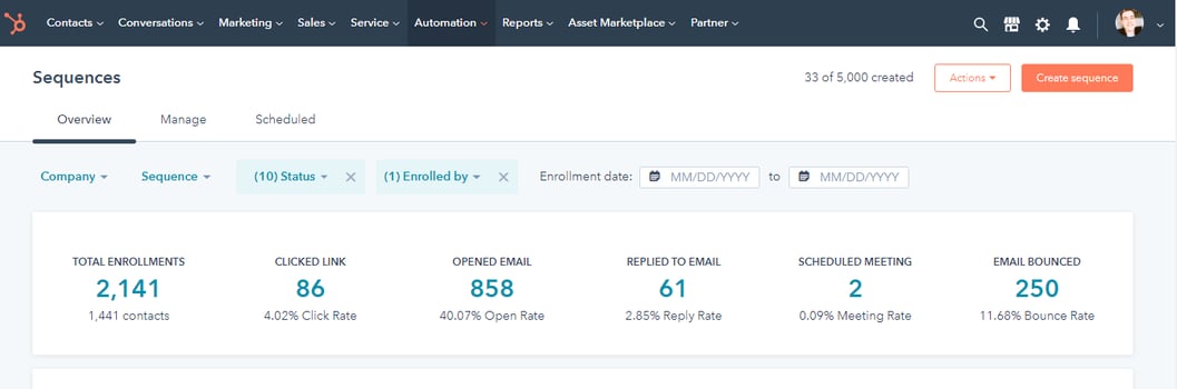 Herramienta Sequences_HubSpot
