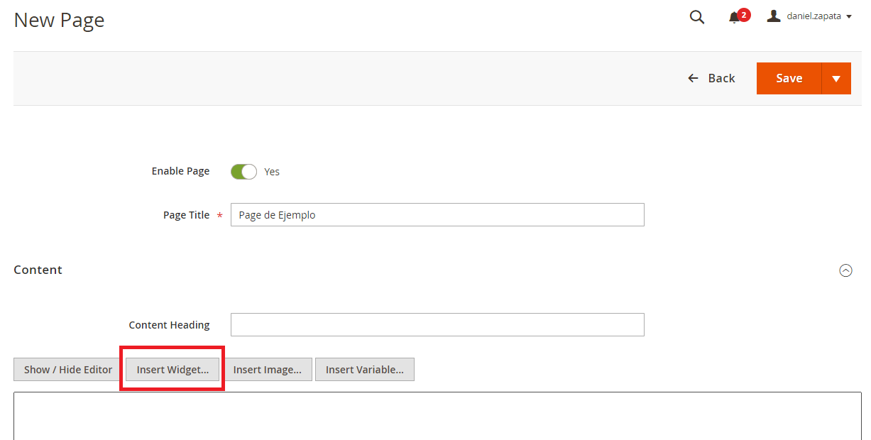 Insert Widget_paso6_Magento