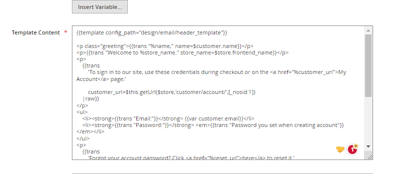 contenido plantilla_Magento