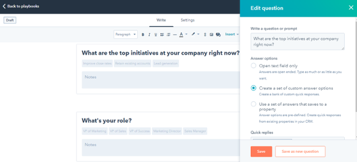 Playbooks configuration_HubSpot